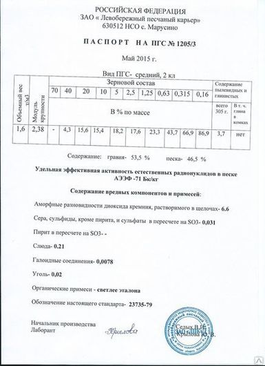 Заявка на пгс образец
