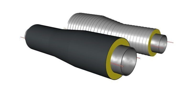 Переход ппу оц. Труба в изоляции ППУ 30732-2006. 219-1-ППУ-ПЭ. Концевой элемент трубопровода ППУ. Концевой элемент в ППУ изоляции.