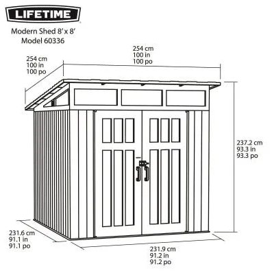 Как собрать сарай lifetime