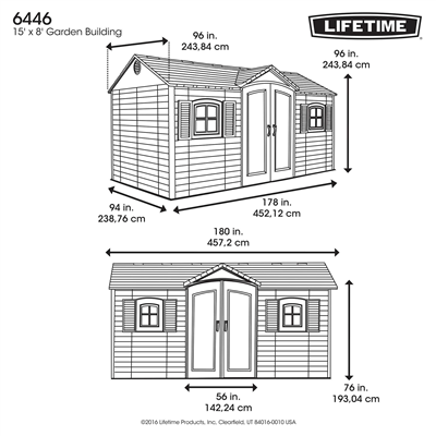 Как собрать сарай lifetime