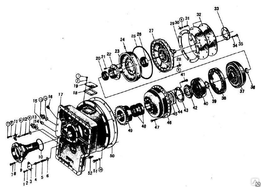 Коробка передач xcmg lw300f схема