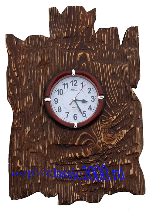 Часы "Лукоморье" деревянные под старину