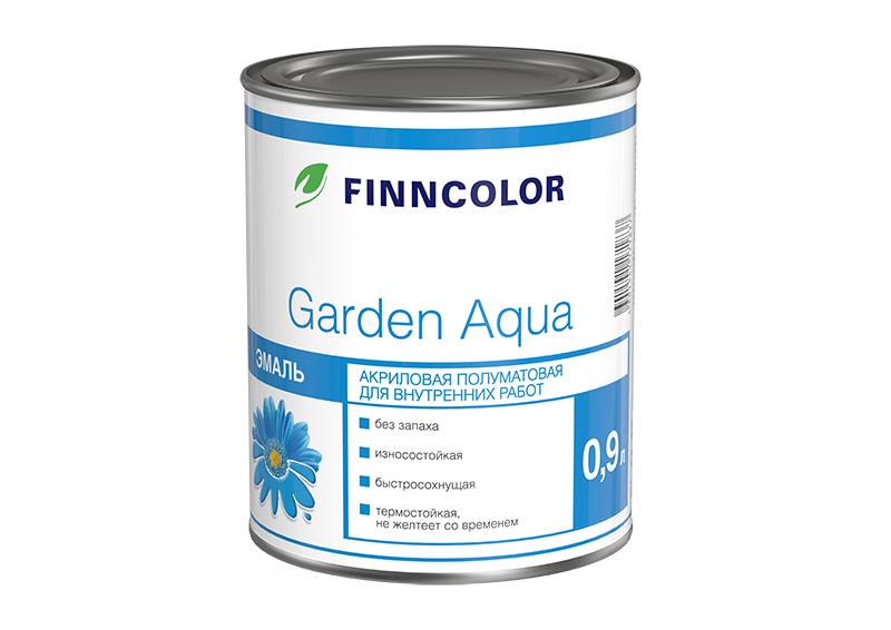 Акриловая эмаль Finncolor Garden Aqua Гарден Аква