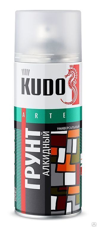 Аэрозольная краска KUDO №2001 грунт серый 520мл