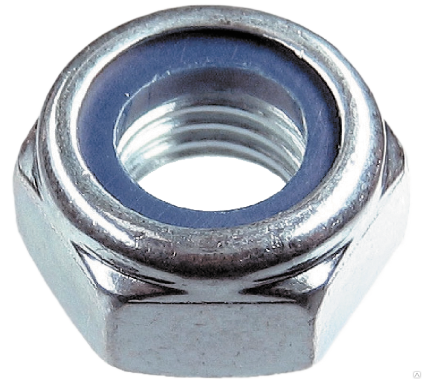 Гайка со стопорным кольцом цинк DIN 985 М6