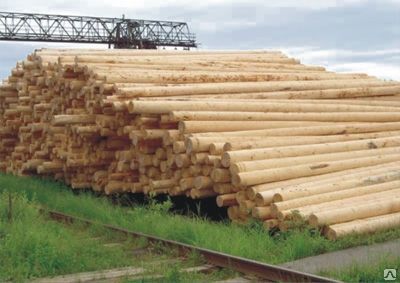 Опора ЛЭП пропитанная деревянная 11 м Пропитанные