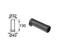 Ф32мм заглушка-ручка для круглой трубы из термоэластопласта