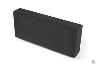 Камень бортовой двухсторонний 500х210х70 цвет чёрный 