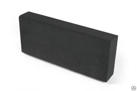 Камень бортовой двухсторонний 500х210х70 цвет чёрный