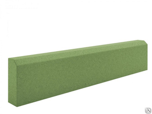 Камень бортовой БР 100.20.8 1000х200х80 цвет зелёный 
