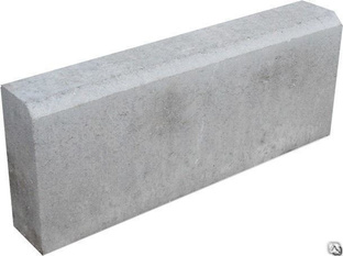 Камень бордюрный БР 100.20.8 (1000х200х80) серый #1