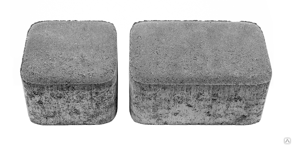 Тротуарная плитка Комплект Классико на сером цементе цвет серый