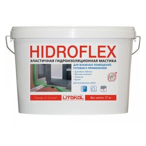Однокомпонентный гидроизоляционный состав Litokol Hidroflex, 17 кг