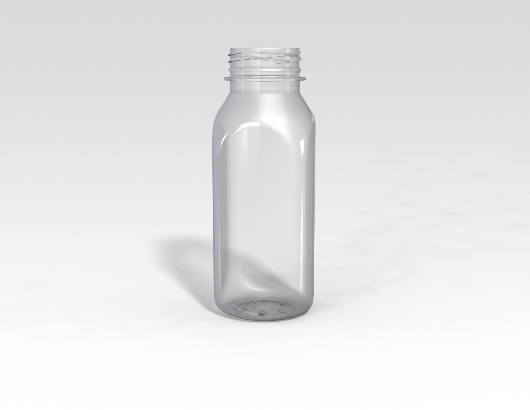 Бутылка пластиковая 0,33л круглая d38 мм. с широким горлом 1