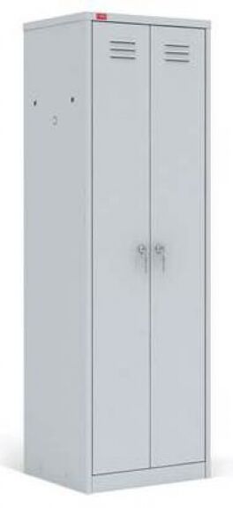 Шкаф для одежды двухсекционный ШРМ-АК/500, 1860x500x500мм, RAL7035 Серый