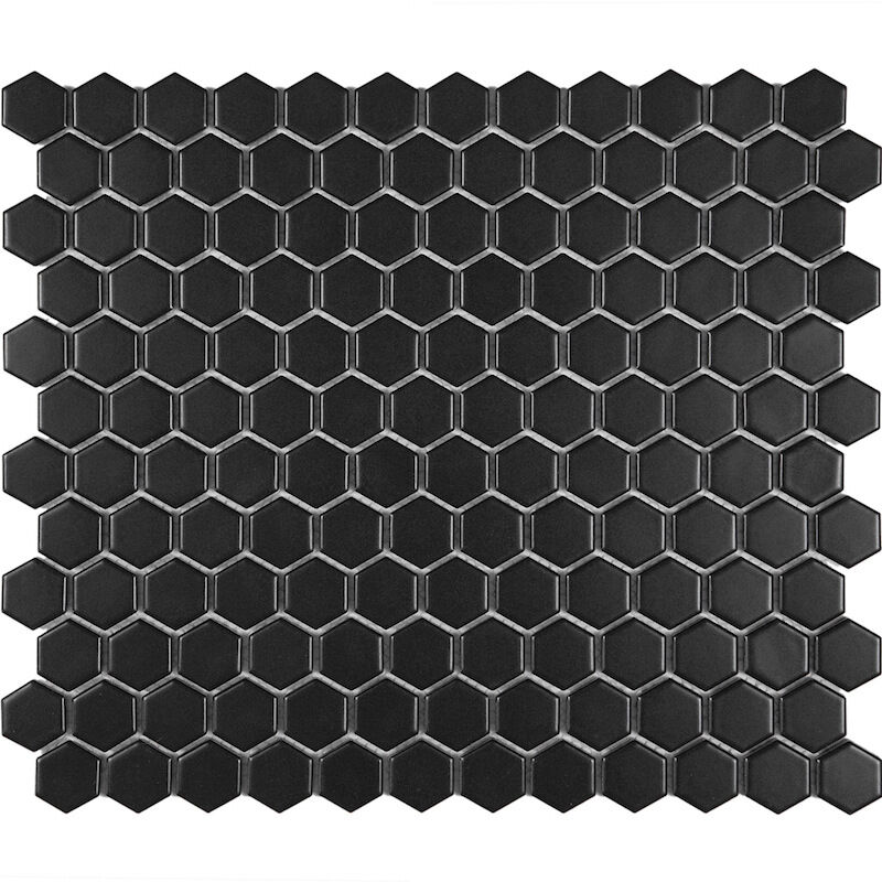 Мозаика керамическая KHG23-2M Imagine Lab черная матовая