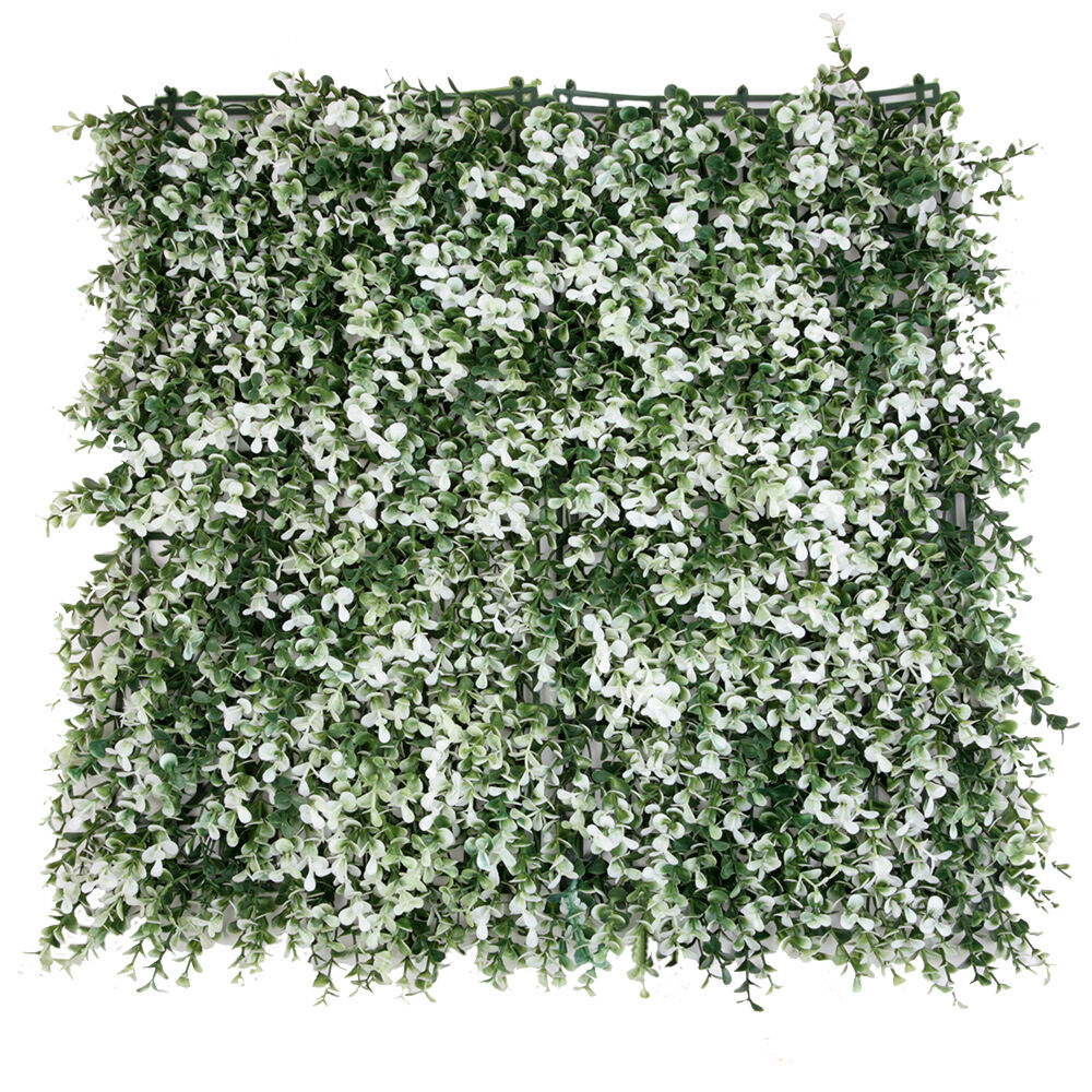 Трава искусственная 50*50 см/ MZ188003H Самшит Зелёно-Белый Minzo