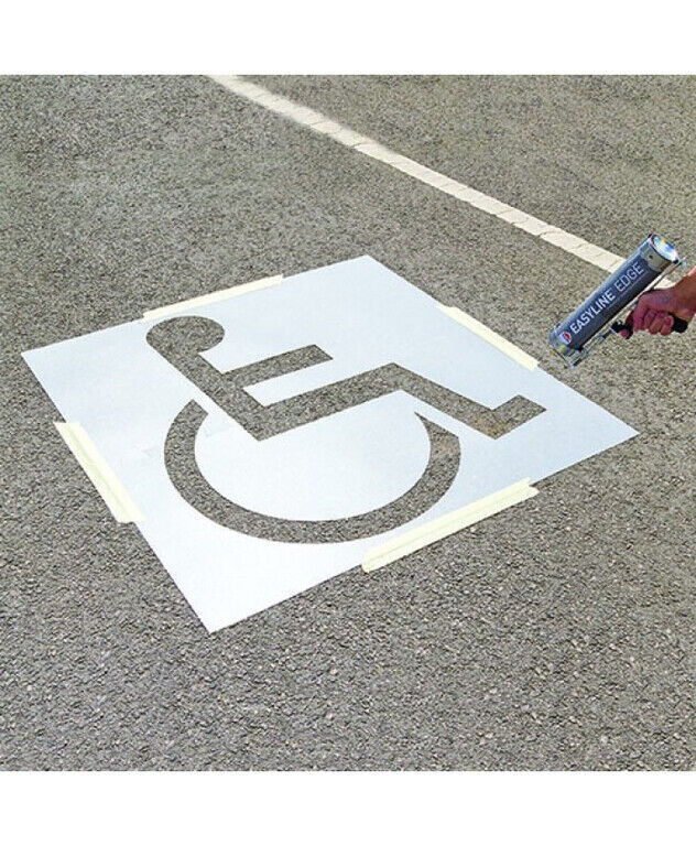 Трафарет для разметки парковки для инвалидов 700х700 мм