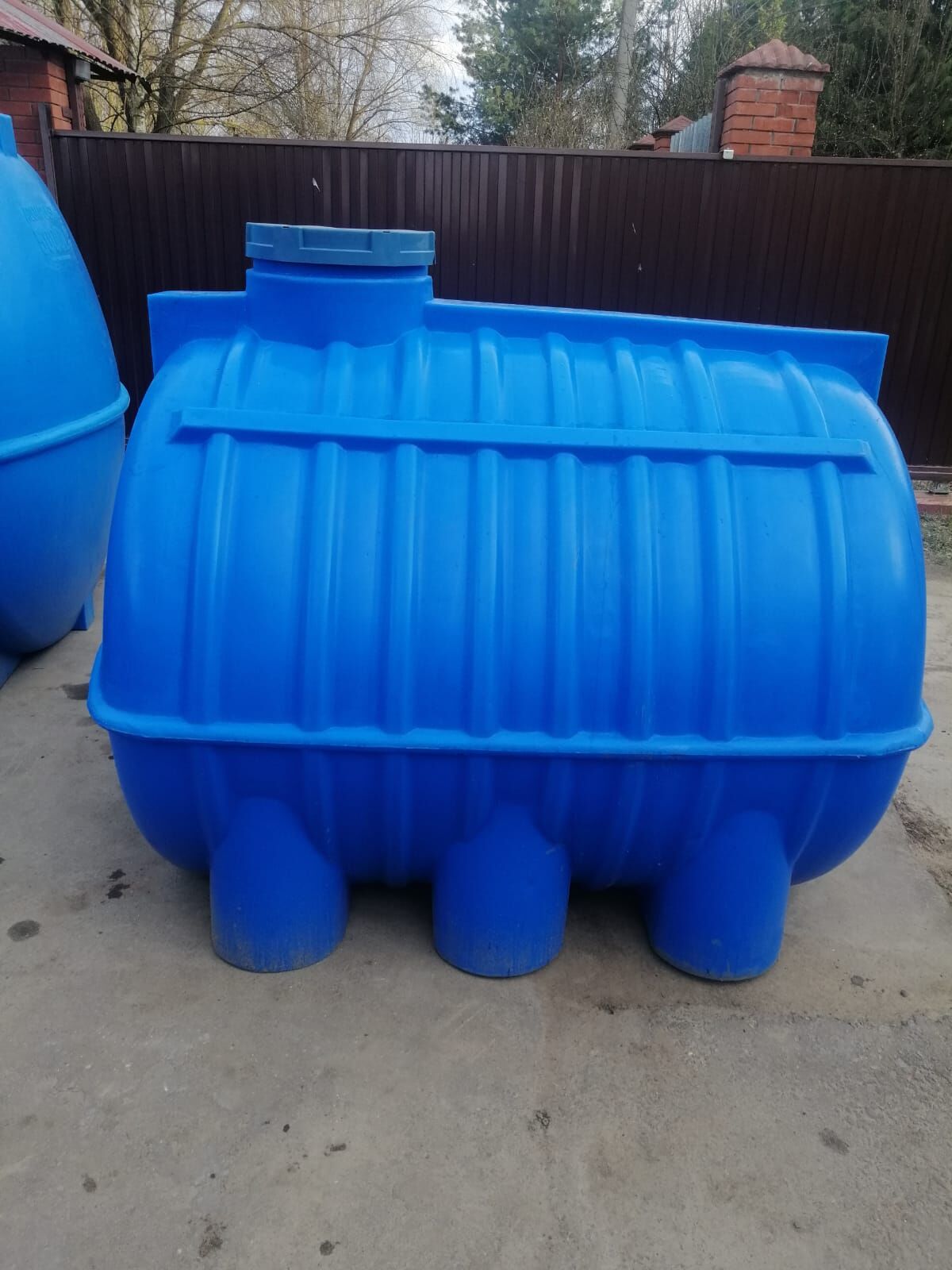 Ёмкость для воды пластиковая овально-горизонтальная 3000 л синяя Aquaplast 5