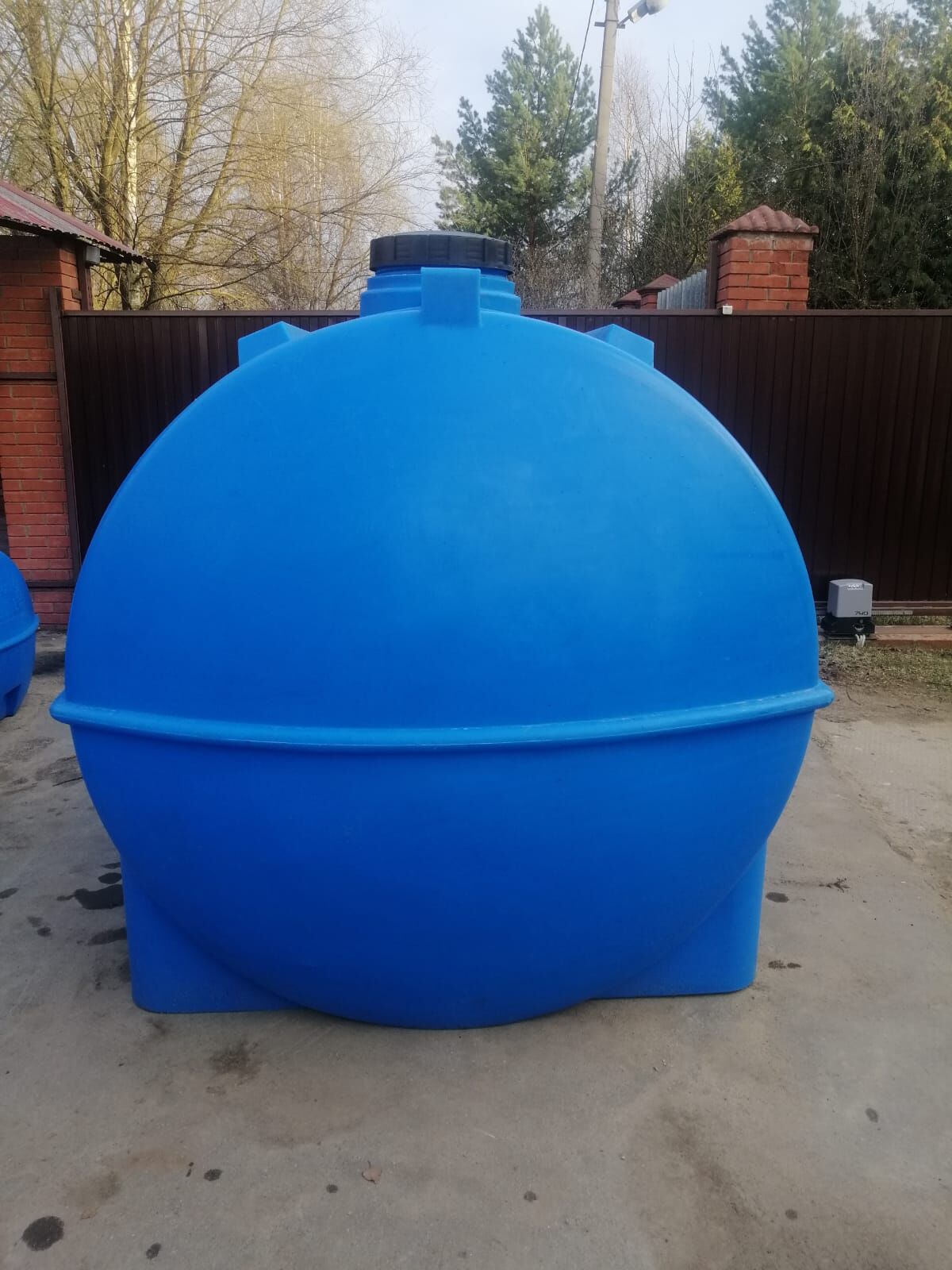 Ёмкость для воды пластиковая овально-горизонтальная 5000 л синяя Aquaplast 5