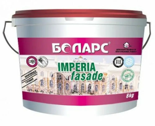 Шпатлевка готовая ИМПЕРИЯ ФАСАД, 8 кг, Боларс Imperia Fasade