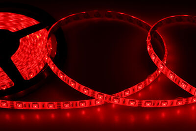LED лента силикон,10 мм, IP65, SMD 5050, 60 LED/m, 12 V, цвет свечения красный "Lamper" 1