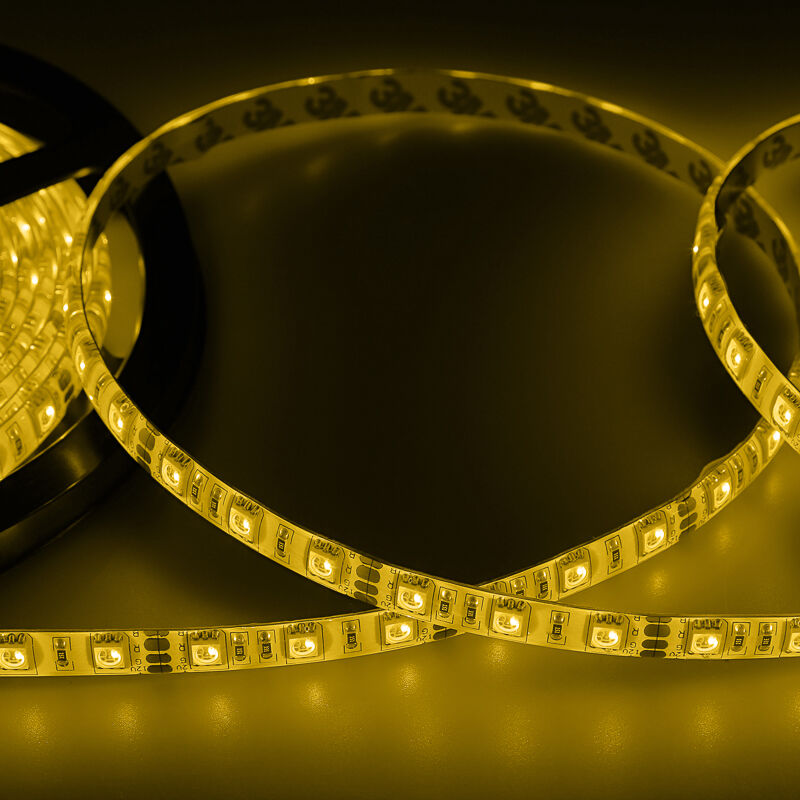 LED лента силикон,10 мм, IP65, SMD 5050, 60 LED/m, 12 V, цвет свечения желтый "Lamper" 6