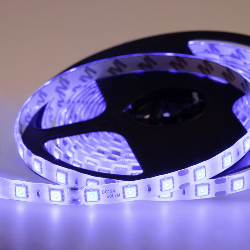 LED лента силикон,10 мм, IP65, SMD 5050, 60 LED/m, 12 V, цвет свечения синий "Lamper" 1