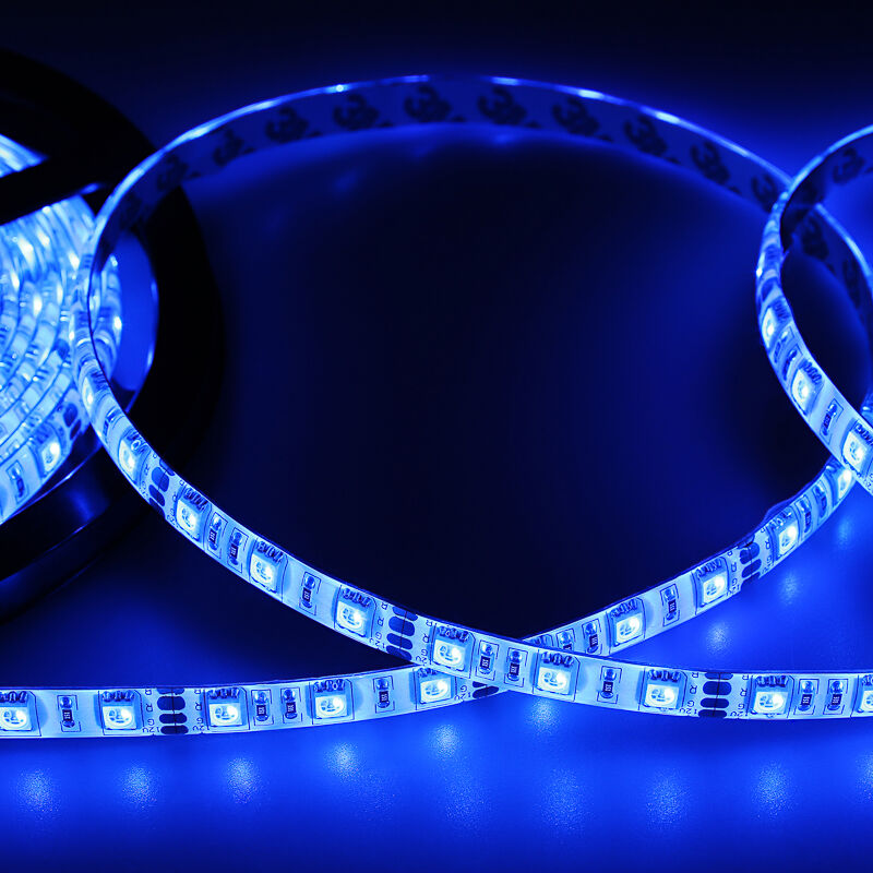 LED лента силикон,10 мм, IP65, SMD 5050, 60 LED/m, 12 V, цвет свечения синий "Lamper" 7