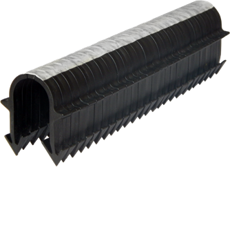 Скоба-фиксатор 16-20мм черная в обоймах на ленте, длина скобы 50 мм Sibio (выписывать кратно упаковке-1000 шт)