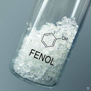 Фенол - органическое соединение, возглавляющее класс фенолов. При стандартных условиях фенол - это бесцветные игольчатые кристаллы, розовеющие на воздухе, с характерным запахом.
Химическая формула C6H6O, C6H5OH
ТУ 6-09-40-3245-90