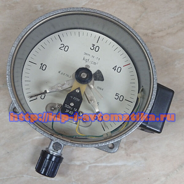 Манометр электроконтактный ЭКМ-1У (60 кгс/см2), цена в Москве от ...