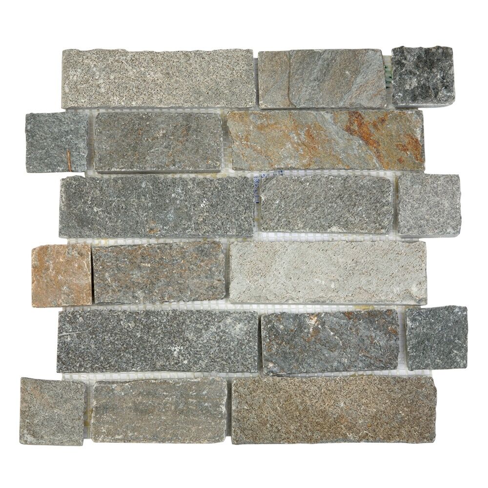 Каменная мозаика MS0547-51015 СЛАНЕЦ светло-серый Sekitein