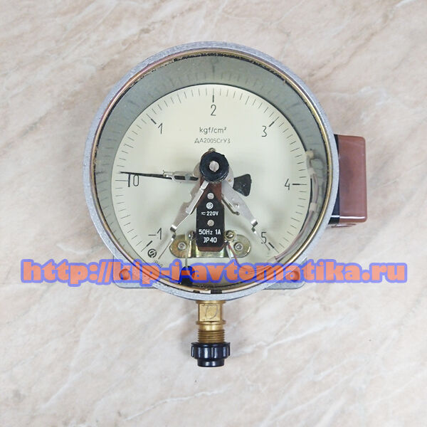 Манометр электроконтактный ЭКМВ-1У (-1-0-1,5 кгс/см2)
