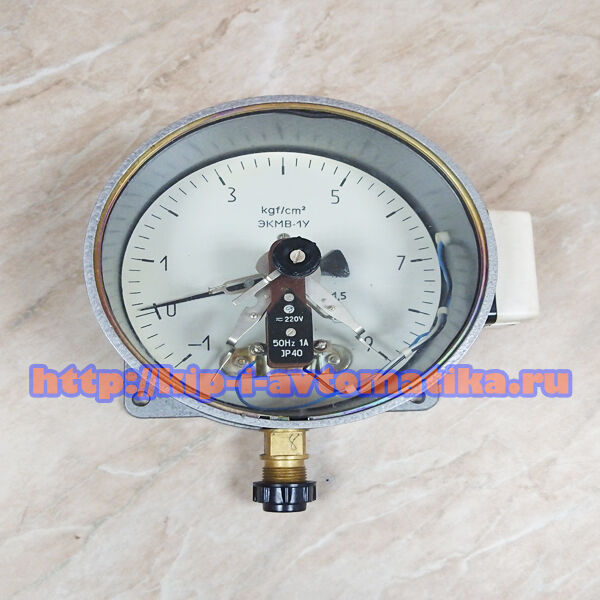 Манометр электроконтактный ЭКМВ-1У (-1-0-9 кгс/см2)