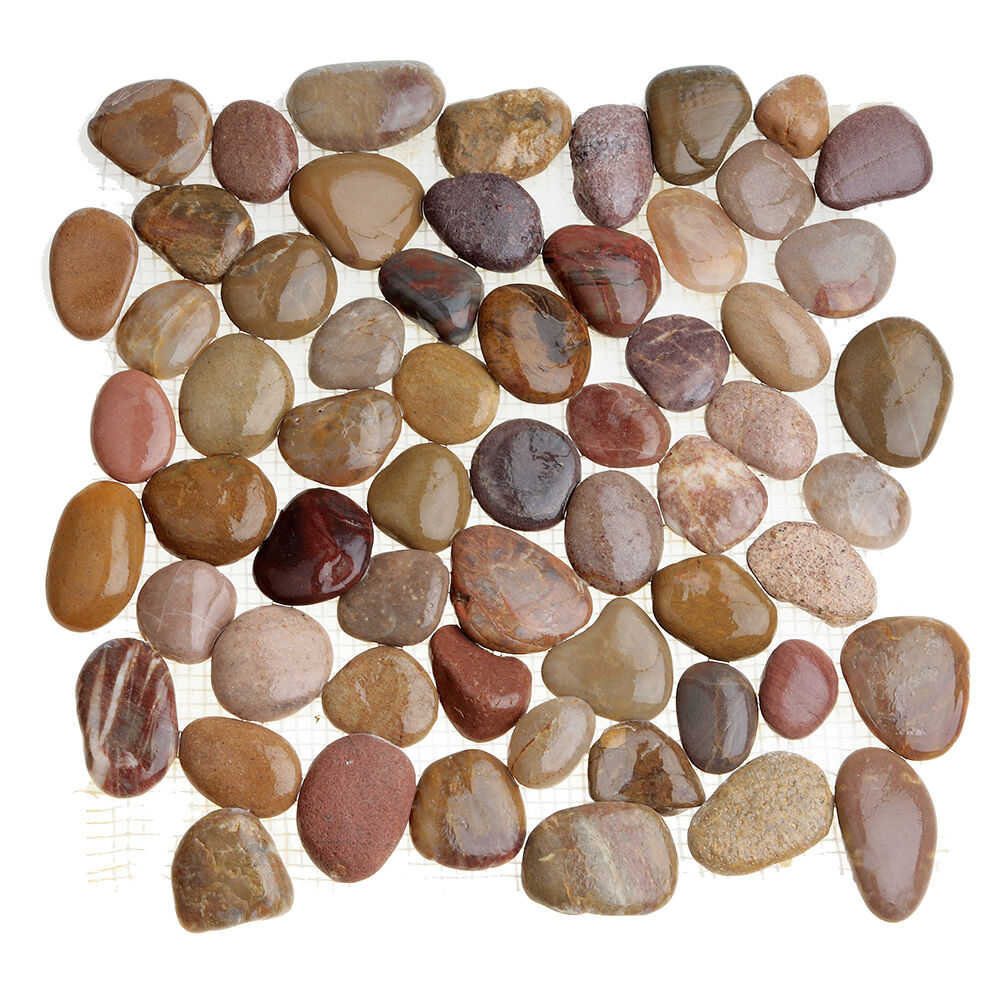 Каменная мозаика MS8002 ГАЛЬКА розовая Sekitein