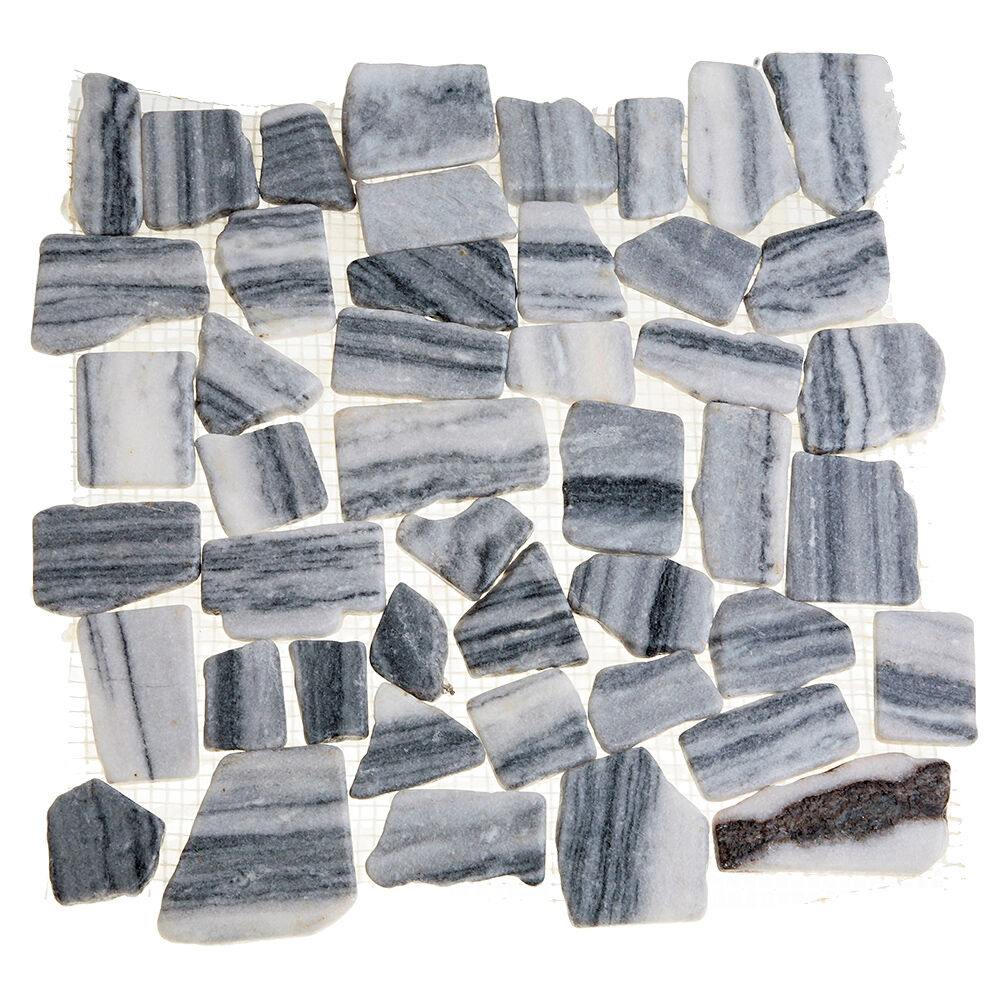Каменная мозаика MS7019 МРАМОР серый квадратный Sekitein