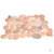 Каменная мозаика MS7015 BC МРАМОР розовый круглый Sekitein #2