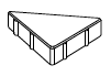 Плитка тротуарная треугольник 191х191х267/60 мм PREMIUM серия SILVER