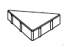 Плитка тротуарная треугольник 200х200х200/60 мм PREMIUM серия SILVER 