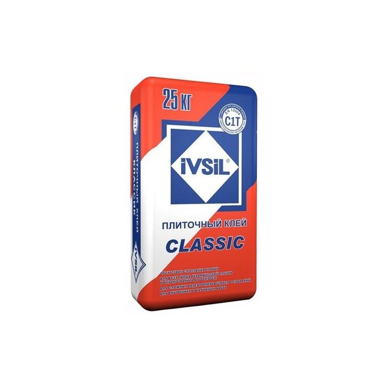 Клей плиточный IVSIL CLASSIC зима 25 кг