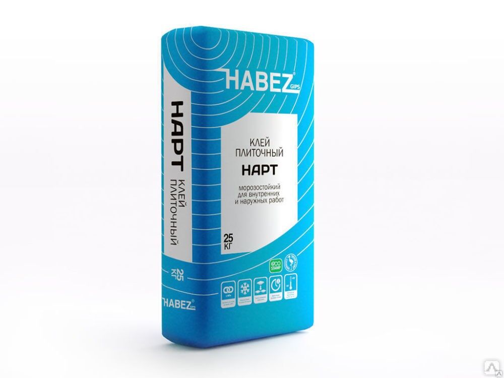 Морозостойкий плиточный клей (БЕЛЫЙ) 25 кг HABEZ-НАРТ