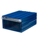 Пластиковый короб Стелла-техник С-510-синий-прозрачный 260х364х150мм