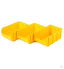 Пластиковый ящик Стелла-техник V-3-К3-желтый, комплект 3 штуки 