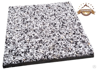 Плитка тротуарная из натурального мрамора Мрамор Шахматка, размер 30х30х3см #1