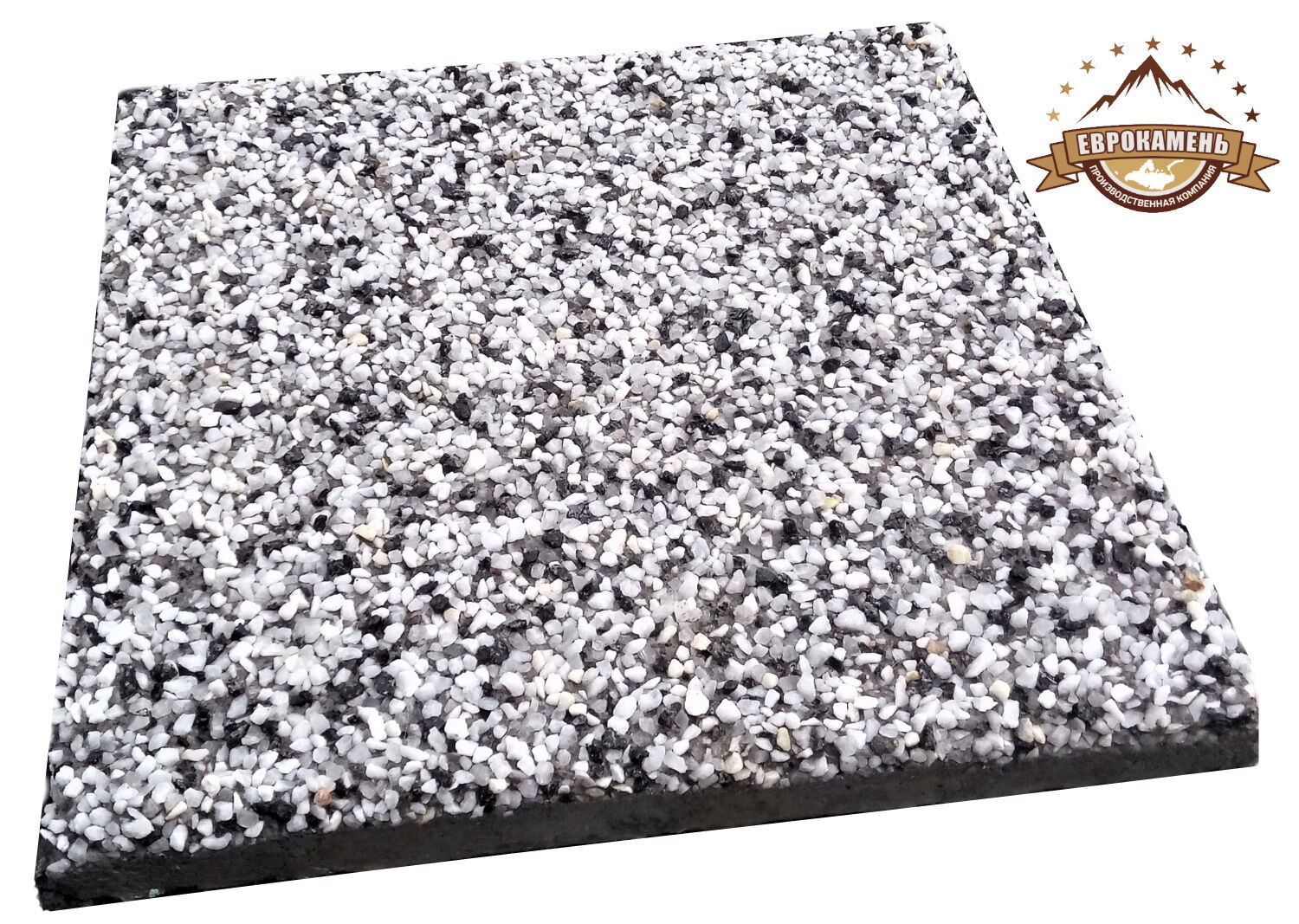 Плитка тротуарная из натурального мрамора Мрамор Шахматка, размер 30х30х3см