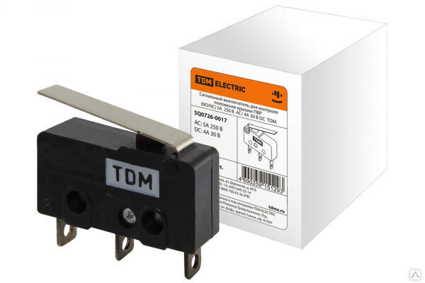 Выключатель сигнальный TDM ПВР 5А 250В (10)