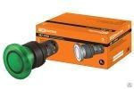 Кнопка грибовидная SB7-CWM31-220V(LED) d35мм 1з зеленая TDM