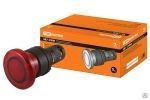 Кнопка грибовидная SB7-CWM42-24V(LED) d35мм 1р красная TDM