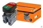 Кнопка двойная MPD2-11R (зеленая/красная) (LED) в сборе d22мм/220В (I/O)
